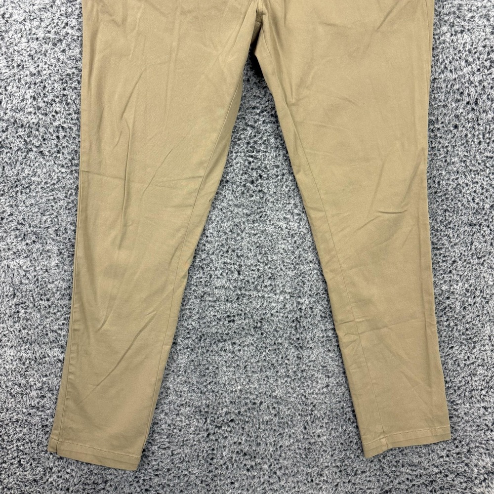 Cove Pants Mens 38x34 Beige Chino Slim Fit Elastic Waist Stretch Casual - Picture 7 of 13
